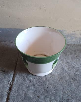 Vaso in ceramica decorato  – stile rustico