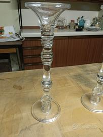 candelabri in vetro 