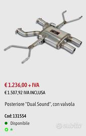 Scarico supersprint Ftype 2.0