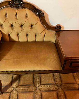 Divanetto Porta Telefono in legno Arte Povera 