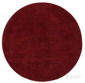 Tappeto Rotondo Rosso Scuro 150 cm