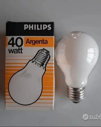 Lampadine vintage Philips Argenta 1,5€ cad