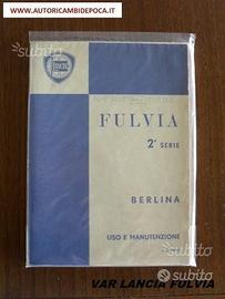 Libretto Uso e Manutenzione - Lancia Fulvia