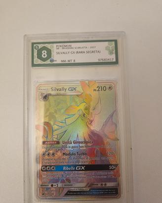 Carta gradata Silvally GX hyper pokemon 