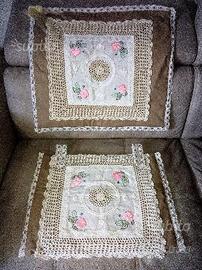 Copriforno+coprifuochi shabby chic fatto a mano