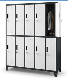 Armadietti spogliatoio metallici - lotto 4 pezzi