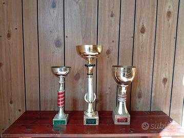 3 coppe vintage tennis Crescentino 1990
