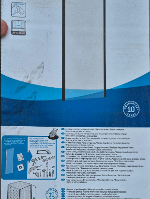 Parete Doccia Walk-In Sensea Remix 80x195 cm - Ner