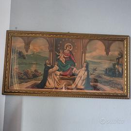 quadro antico vintage madonna