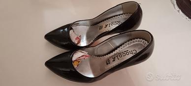 décolleté nero vernice nr. 35