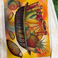 Tela africana in sabbia realizzata a mano