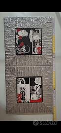 N. 2 quadretti DIABOLIK 26,5x26,5