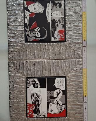 N. 2 quadretti DIABOLIK 26,5x26,5