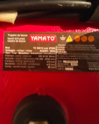 Trapano a Colonna Yamato TC 550/16 550W con Morsa