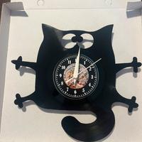 Orologio da muro fatto a mano a forma di gatto