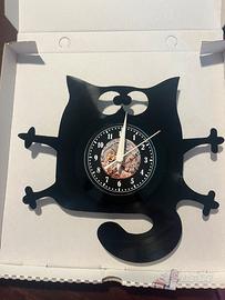 Orologio da muro fatto a mano a forma di gatto