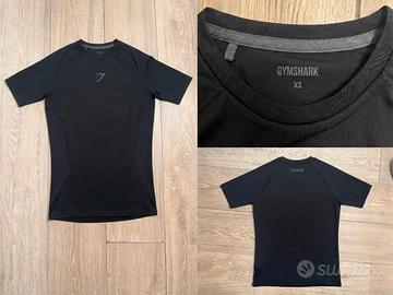 T-shirt tecnica Gymshark compression nera