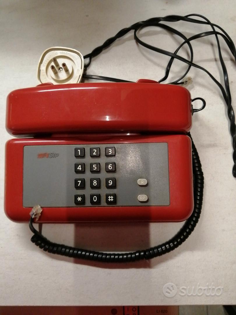 Telefono Fisso a Filo da Casa Tim Sirio Classic, Rosso