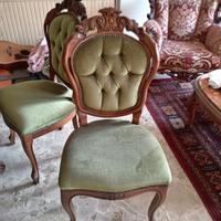 tavolo e 6 sedie anni 70