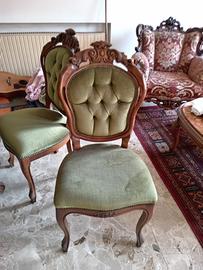 tavolo e 6 sedie anni 70