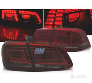 FANALI VOLKSWAGEN VW PASSAT 10-14 LED ROSSO AFFUMI