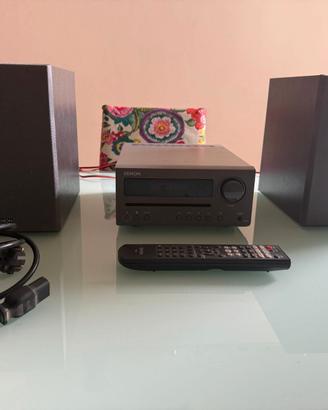 Denon D-T1 stereo compatto con casse originali, co