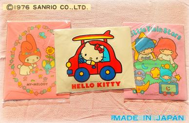 Vintage SANRIO Little T Stars Melody Kitty ADESIVI