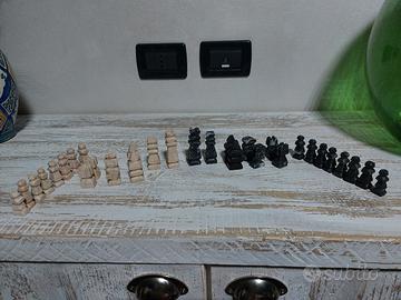 set completo pedine scacchi 