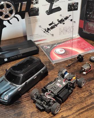 Automodello RC IWAVER 1/28 completa come Mini-Z
