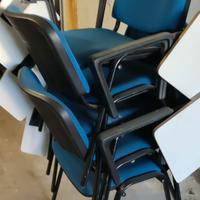 Sedie con tavolino ribaltabile 