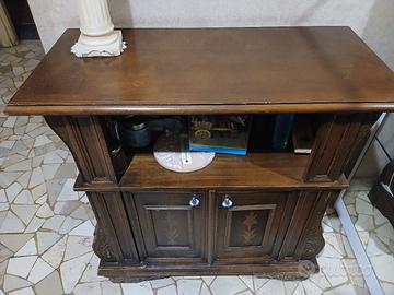 mobiletto porta tv  di vero legno