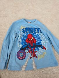 Maglia bambino Spiderman  original marines 10 anni