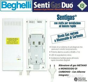Beghelli rilevatore gas metano monossido carbonio