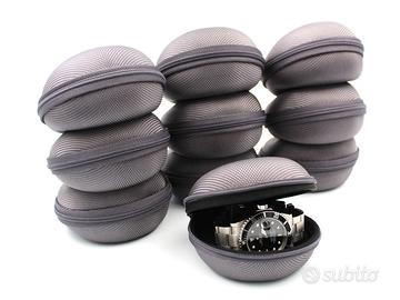 10 Custodie Orologi Lusso Grigie Promo