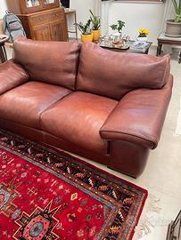 Divano in pelle lunghezza 1,9 mt.roche bobois