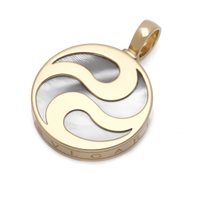Ciondolo Bulgari ying yang con medreperla