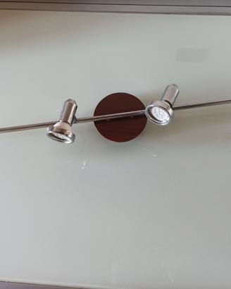 Lampadario o applique da parete a quattro faretti