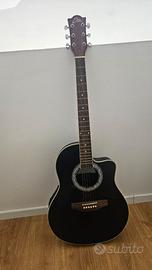 Chitarra acustica + amplificatore Fender + support