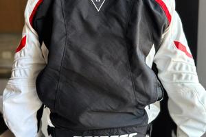giacca Dainese bianca con imbottitura invernale 