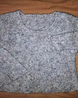 MAGLIONE  CORTO CON FILATO MELANGE ***NUOVO***