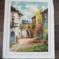 Stampa poster vintage scorcio Brasile