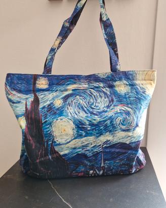 Sopperire in tessuto con zip - Van Gogh