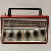 Radio vintage Zeus 2 rossa anni 60