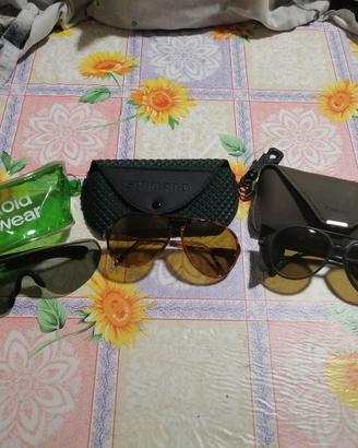 Lotto 3 paia di occhiali Shimano e Polaroid