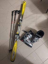 sci + bastoni da sci + scarponi