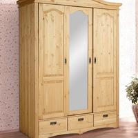 armadio in pino massiccio  3 ante scorrevoli