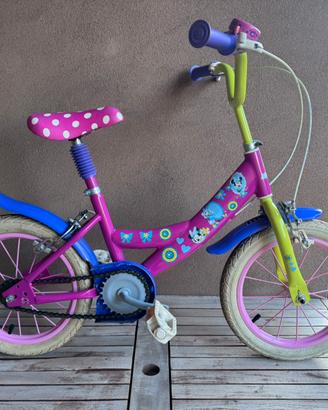 Bici bambina Minnie 14” con rotelle