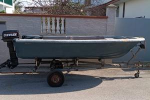 Barca con motore Evinrude 20cv 