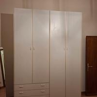 Armadio bianco 4 ante con cassetti – già smontato