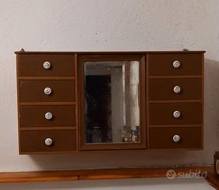 SPECCHIERA CASSETTIERA ANTICA 